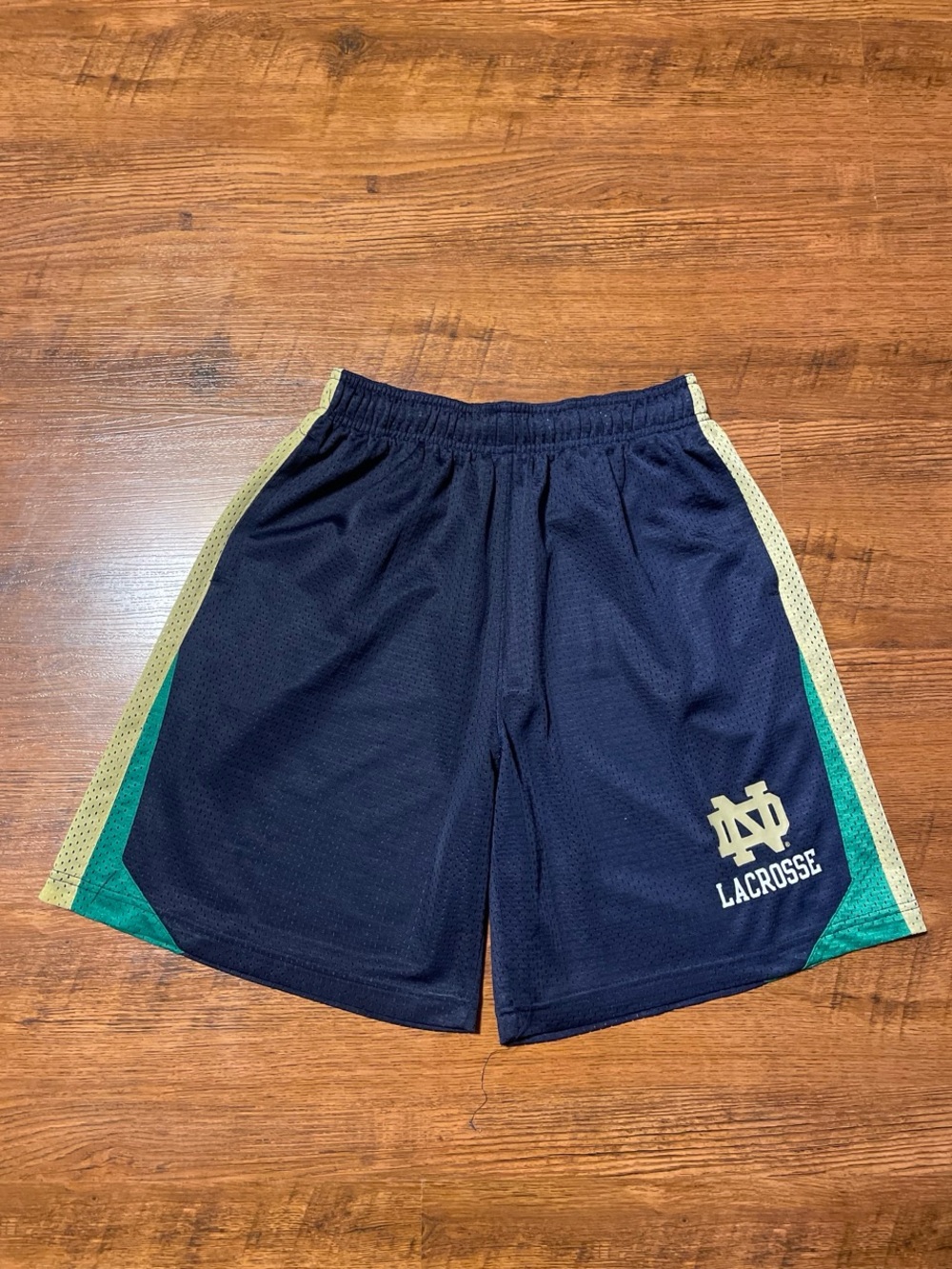 Vintage NCAA Notre Dame Lacrosse Mesh Shorts